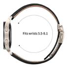 For Samsung Galaxy Watch 7 40 / 44mm Quick Release Lychee Texture Starlight Turtle Back Buckle Leather Watch Band(Black) - 3