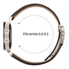 For Samsung Galaxy Watch 7 40 / 44mm Quick Release Lychee Texture Starlight Turtle Back Buckle Leather Watch Band(Coffee Color) - 3