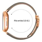 For Fitbit Versa 3 / 4 Lychee Texture Rose Gold Turtle Back Buckle Leather Watch Band(Gray) - 3
