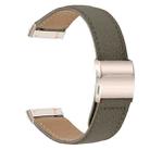 For Fitbit Versa 3 / 4 Lychee Texture Starlight Turtle Back Buckle Leather Watch Band(Gray) - 2