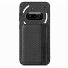 For Nothing Phone 3a Carbon Fiber Magnetic Card Bag Phone Case(Black) - 2