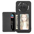 For Nothing Phone 3a Pro Carbon Fiber Magnetic Card Bag Phone Case(Black) - 1