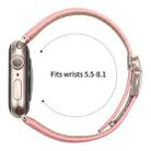 For Apple Watch 46mm / 49mm / 45mm / 44mm Lychee Texture Starlight Turtle Back Buckle Leather Watch Band(Pink) - 3
