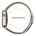 For Apple Watch 46mm / 49mm / 45mm / 44mm Lychee Texture Starlight Turtle Back Buckle Leather Watch Band(Gray) - 3