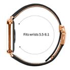For Xiaomi Smart Bnad 9 Pro / Redmi Watch 5 Lychee Texture Rose Gold Turtle Back Buckle Leather Watch Band(Black) - 3