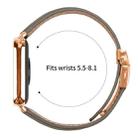 For Xiaomi Smart Bnad 9 Pro / Redmi Watch 5 Lychee Texture Rose Gold Turtle Back Buckle Leather Watch Band(Gray) - 3