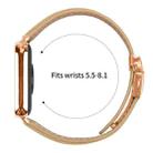For Xiaomi Smart Bnad 9 Pro / Redmi Watch 5 Lychee Texture Rose Gold Turtle Back Buckle Leather Watch Band(Camel) - 3