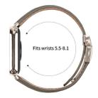 For Xiaomi Smart Bnad 9 Pro / Redmi Watch 5 Lychee Texture Starlight Turtle Back Buckle Leather Watch Band(Gray) - 3