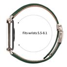 For Xiaomi Smart Bnad 9 Pro / Redmi Watch 5 Lychee Texture Starlight Turtle Back Buckle Leather Watch Band(Green) - 3