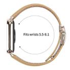 For Xiaomi Smart Bnad 9 Pro / Redmi Watch 5 Lychee Texture Starlight Turtle Back Buckle Leather Watch Band(Camel) - 3