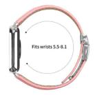 For Xiaomi Smart Bnad 9 Pro / Redmi Watch 5 Lychee Texture Silver Turtle Back Buckle Leather Watch Band(Pink) - 3