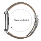For Xiaomi Smart Bnad 9 Pro / Redmi Watch 5 Lychee Texture Silver Turtle Back Buckle Leather Watch Band(Gray) - 3