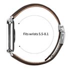For Xiaomi Smart Bnad 9 Pro / Redmi Watch 5 Lychee Texture Silver Turtle Back Buckle Leather Watch Band(Coffee Color) - 3