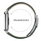 For Xiaomi Smart Bnad 9 Pro / Redmi Watch 5 Lychee Texture Silver Turtle Back Buckle Leather Watch Band(Green) - 3
