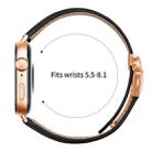 For Huawei Watch Fit 4 / Fit 4 Pro / Fit 3 Lychee Texture Rose Gold Turtle Back Buckle Leather Watch Band(Black) - 3