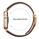 For Huawei Watch Fit 4 / Fit 4 Pro / Fit 3 Lychee Texture Rose Gold Turtle Back Buckle Leather Watch Band(Coffee Color) - 3