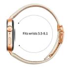For Huawei Watch Fit 4 / Fit 4 Pro / Fit 3 Lychee Texture Rose Gold Turtle Back Buckle Leather Watch Band(Creamy White) - 3