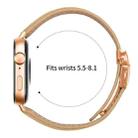 For Huawei Watch Fit 4 / Fit 4 Pro / Fit 3 Lychee Texture Rose Gold Turtle Back Buckle Leather Watch Band(Camel) - 3