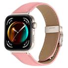 For Huawei Watch Fit 4 / Fit 4 Pro / Fit 3 Lychee Texture Starlight Turtle Back Buckle Leather Watch Band(Pink) - 1