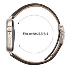 For Huawei Watch Fit 4 / Fit 4 Pro / Fit 3 Lychee Texture Starlight Turtle Back Buckle Leather Watch Band(Coffee Color) - 3