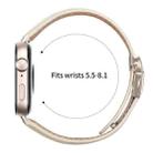 For Huawei Watch Fit 4 / Fit 4 Pro / Fit 3 Lychee Texture Starlight Turtle Back Buckle Leather Watch Band(Creamy White) - 3