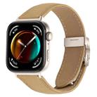 For Huawei Watch Fit 4 / Fit 4 Pro / Fit 3 Lychee Texture Starlight Turtle Back Buckle Leather Watch Band(Camel) - 1