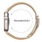 For Huawei Watch Fit 4 / Fit 4 Pro / Fit 3 Lychee Texture Starlight Turtle Back Buckle Leather Watch Band(Camel) - 3