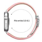 For Huawei Watch Fit 4 / Fit 4 Pro / Fit 3 Lychee Texture Silver Turtle Back Buckle Leather Watch Band(Pink) - 3