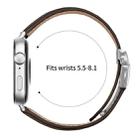For Huawei Watch Fit 4 / Fit 4 Pro / Fit 3 Lychee Texture Silver Turtle Back Buckle Leather Watch Band(Coffee Color) - 3