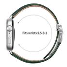 For Huawei Watch Fit 4 / Fit 4 Pro / Fit 3 Lychee Texture Silver Turtle Back Buckle Leather Watch Band(Green) - 3