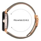 For Google Pixel Watch / Watch 2 / 3 41mm Lychee Texture Rose Gold Turtle Back Buckle Leather Watch Band(Gray) - 3