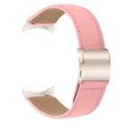 For Google Pixel Watch / Watch 2 / 3 41mm Lychee Texture Starlight Turtle Back Buckle Leather Watch Band(Pink) - 2