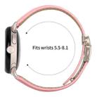For Google Pixel Watch / Watch 2 / 3 41mm Lychee Texture Starlight Turtle Back Buckle Leather Watch Band(Pink) - 3