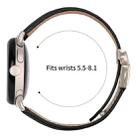 For Google Pixel Watch / Watch 2 / 3 41mm Lychee Texture Starlight Turtle Back Buckle Leather Watch Band(Black) - 3