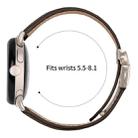 For Google Pixel Watch / Watch 2 / 3 41mm Lychee Texture Starlight Turtle Back Buckle Leather Watch Band(Coffee Color) - 3