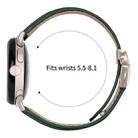 For Google Pixel Watch / Watch 2 / 3 41mm Lychee Texture Starlight Turtle Back Buckle Leather Watch Band(Green) - 3