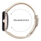 For Google Pixel Watch / Watch 2 / 3 41mm Lychee Texture Starlight Turtle Back Buckle Leather Watch Band(Creamy White) - 3