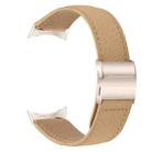 For Google Pixel Watch / Watch 2 / 3 41mm Lychee Texture Starlight Turtle Back Buckle Leather Watch Band(Camel) - 2