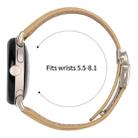 For Google Pixel Watch / Watch 2 / 3 41mm Lychee Texture Starlight Turtle Back Buckle Leather Watch Band(Camel) - 3