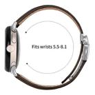 For Google Pixel Watch / Watch 2 / 3 41mm Lychee Texture Silver Turtle Back Buckle Leather Watch Band(Coffee Color) - 3