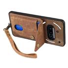 For Nothing Phone 3a Retro Card Wallet Fold Leather Phone Case with Strap(Brown) - 3