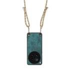 For vivo X200 Ultra Vintage Leather PC Back Cover Phone Case with Crossbody Strap(Green) - 3