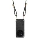 For vivo X200 Ultra Vintage Leather PC Back Cover Phone Case with Crossbody Strap(Black) - 3