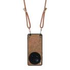 For vivo X200 Ultra Vintage Leather PC Back Cover Phone Case with Crossbody Strap(Brown) - 3