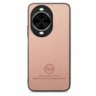 For Huawei nova 14 Twill Fabric Leather Skin Back Phone Case(Pink) - 2