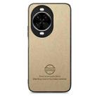 For Huawei nova 14 Twill Fabric Leather Skin Back Phone Case(Khaki) - 2