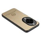 For Huawei nova 14 Twill Fabric Leather Skin Back Phone Case(Khaki) - 3