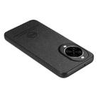 For Huawei nova 14 Pro Twill Fabric Leather Skin Back Phone Case(Black) - 3