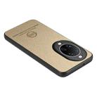 For Huawei nova 14 Ultra Twill Fabric Leather Skin Back Phone Case(Khaki) - 3