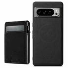 For Google Pixel 10 Pro XL Suteni H19 Litchi Grain 2-in-1 Removable Card Box Back Phone Case(Black) - 1
